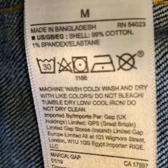 EUC GAP DARK WASH DENIM JACKET - Picture 7 of 7